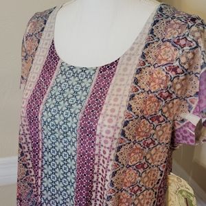 New ONE WORLD Jewel Boho Top